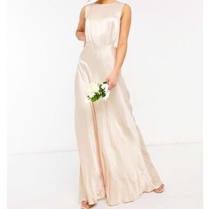 GHOST LONDON x BHLDN ANTHROPOLOGIE Champagne Dress